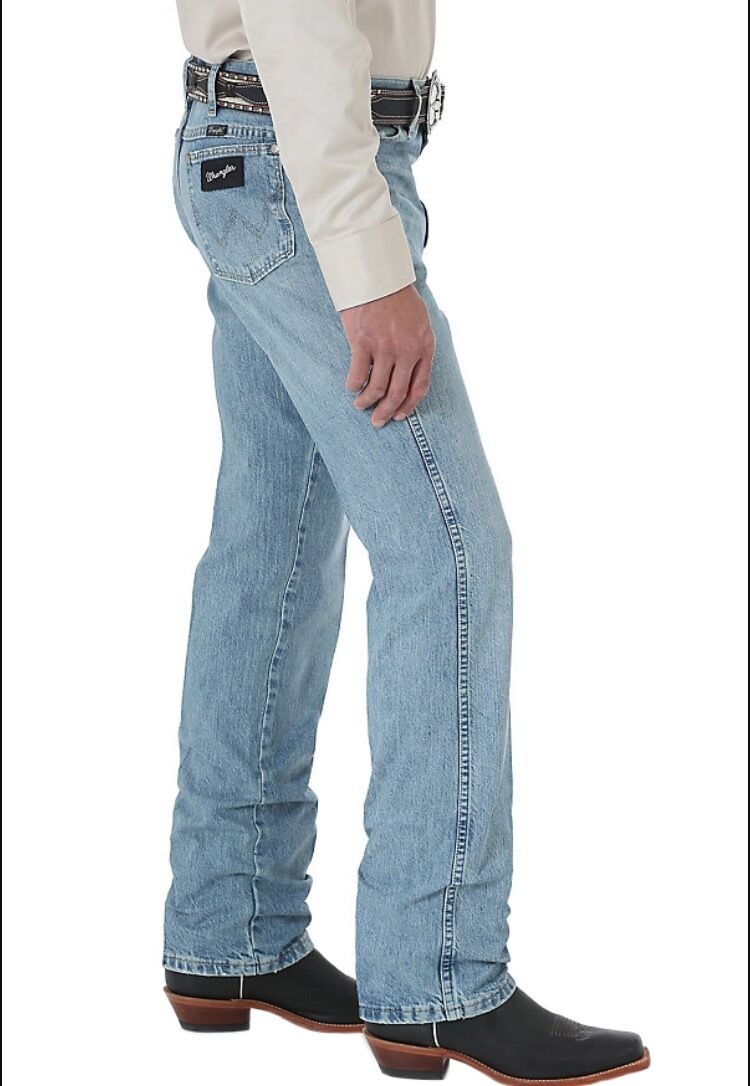 Wrangler Mens Jeans - Cowboy Cut Slim Fit Jean - Bleach Wash - Billy's  Western Wear