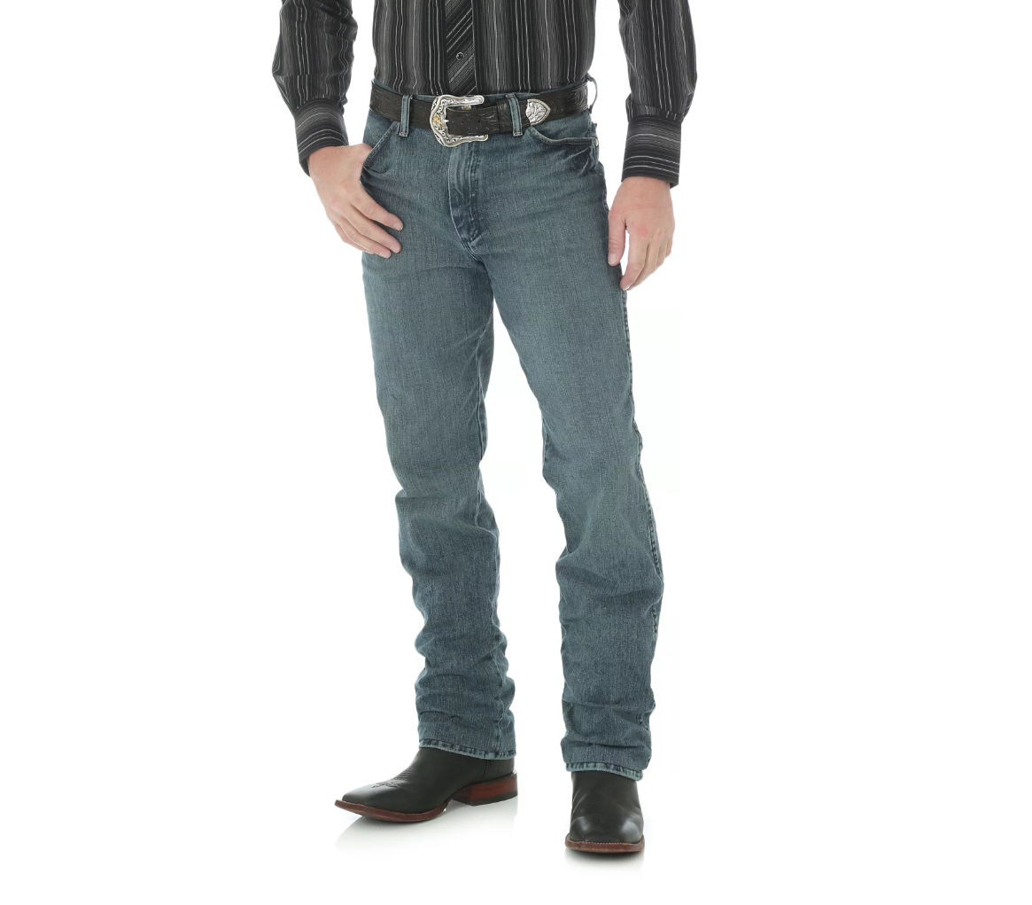 Wrangler® Cowboy Cut® Original Fit Worn Dark Jean - El Nuevo Rancho Grande