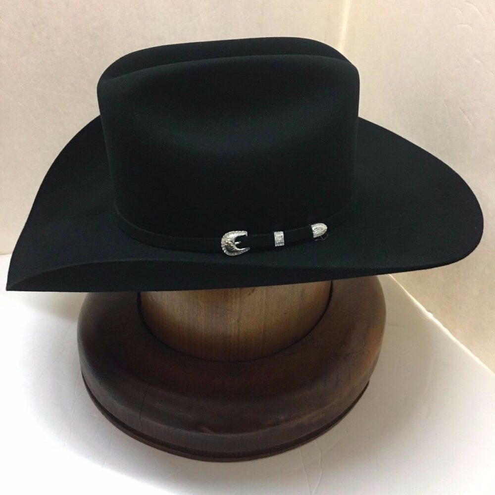 Stetson® 10X Shasta Black Profile 75 Brim 4 1/4" - El Nuevo Rancho Grande