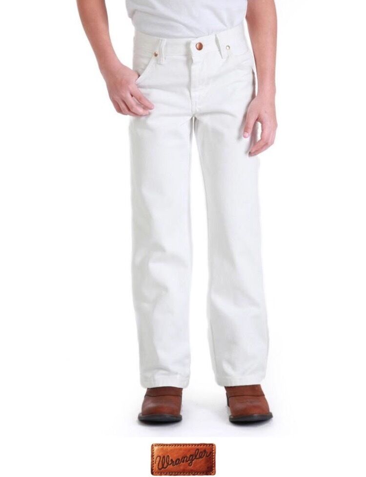 Wrangler® Cowboy Cut® Regular/Slim Fit White Jean (8-16) - El Nuevo ...
