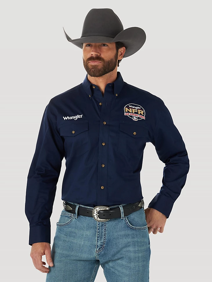 Wrangler® NFR 2021 Long Sleeve Button-Down Solid Shirt - El Nuevo ...