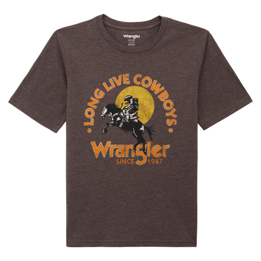 Wrangler Youth Boy's Mole Heather "Long Live Cowboys" Graphic T-Shirt 112375838