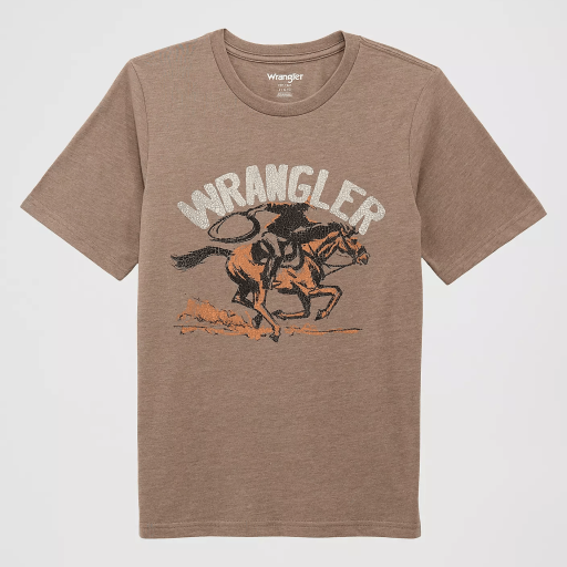 Wrangler Youth Boy's Lassoing Cowboy Graphic T-Shirt - 112375846