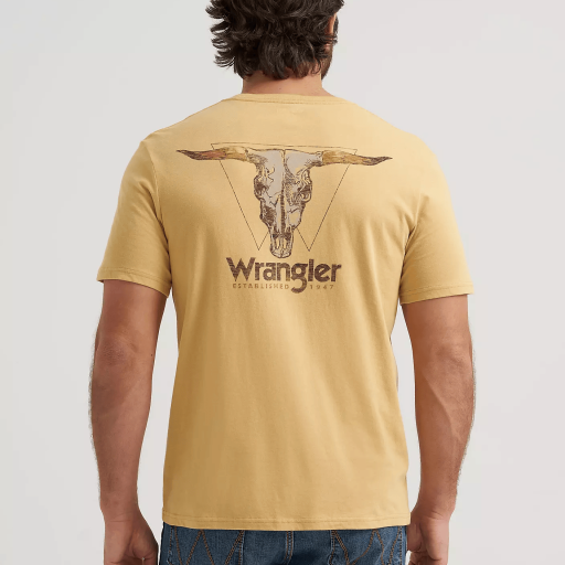 Wrangler Men’s High Desert Skull Graphic T-Shirt - Yellow 112380268