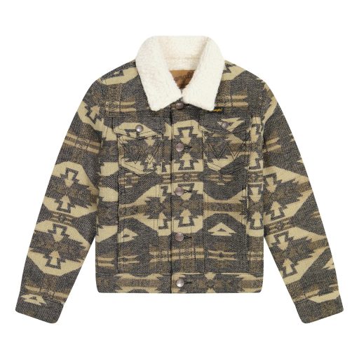 Wrangler® Boys Jacquard Sherpa Lined Jacket - Elmwood 112381949