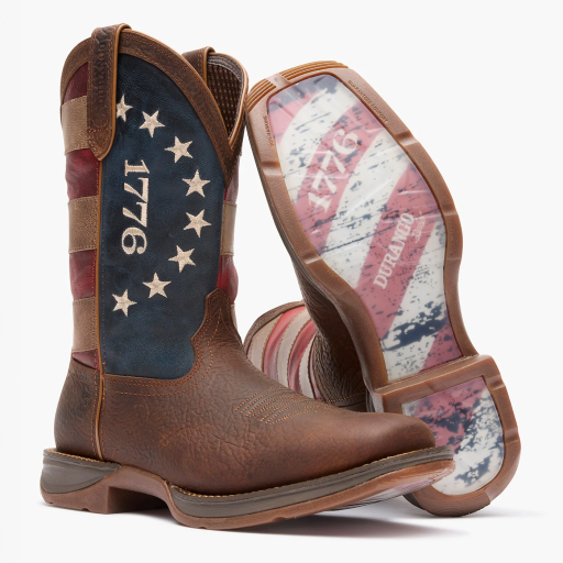 Durango Men's Rebel™ America 250 Flag Western Boot - Brown DDB0566