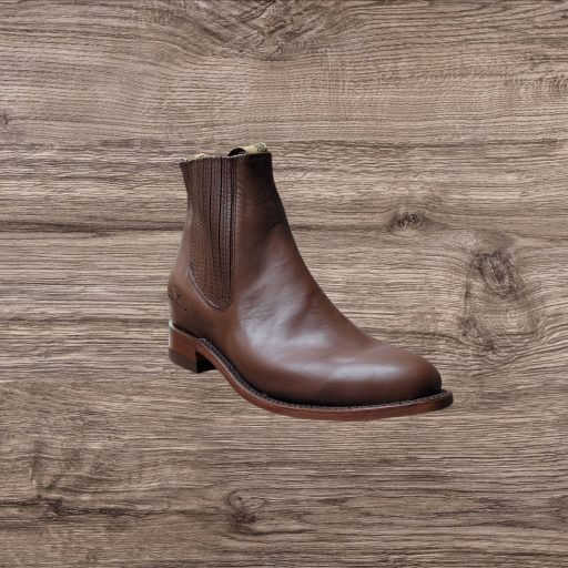 White Diamond Men's Napa Ankle Boot/Botin Charro - Brown