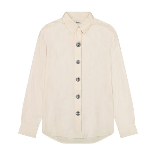 Women's Wrangler Retro Punchy Western Long Sleeve Button Shirt - White 112385436