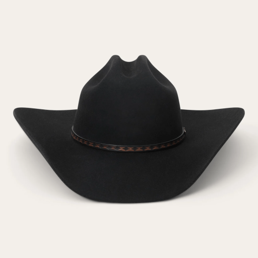 Stetson® 5X Medalist Black 4 1/4" Brim Felt Hat With Free Hat Brush