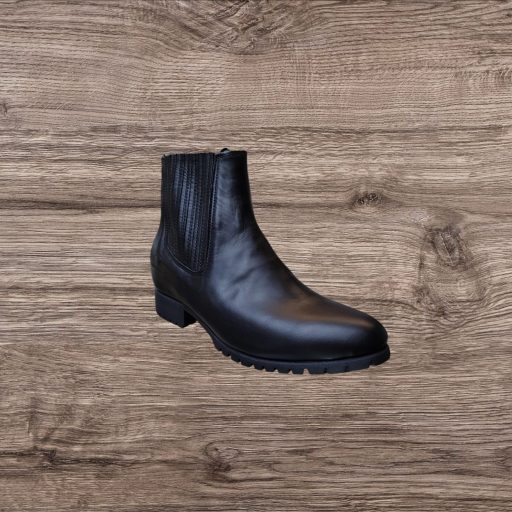 White Diamond Men's Napa Ankle Boot/Botin Charro - Black