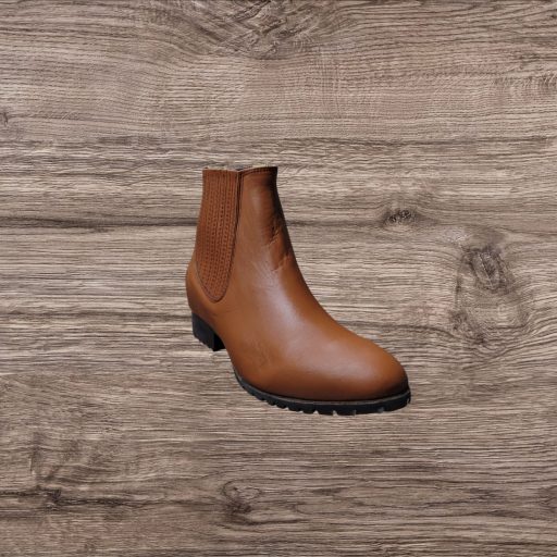 White Diamond Men's Napa Ankle Boot/Botin Charro - Tobacco