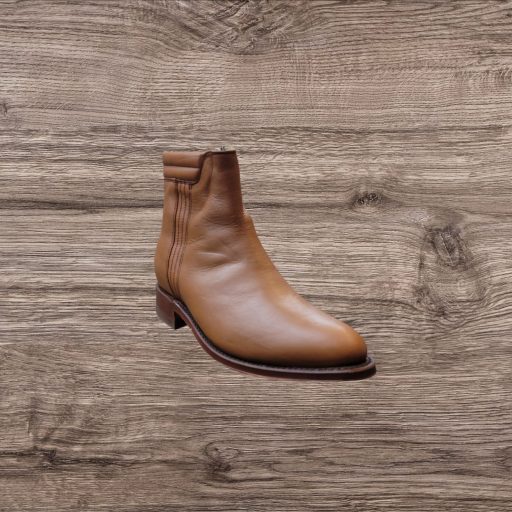 White Diamond Men's Napa Ankle Boot/Botin Charro - Tobacco